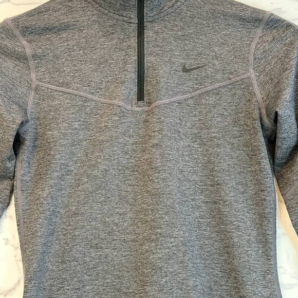 Nike Charcoal Gray Quarter-Zip Top - Picture 3 of 5